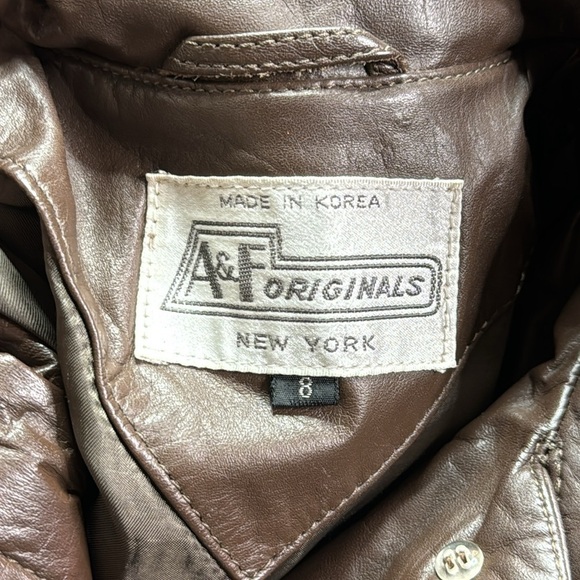 Vintage A&F Originals Brown Trench Jacket Size 8 - Picture 8 of 14